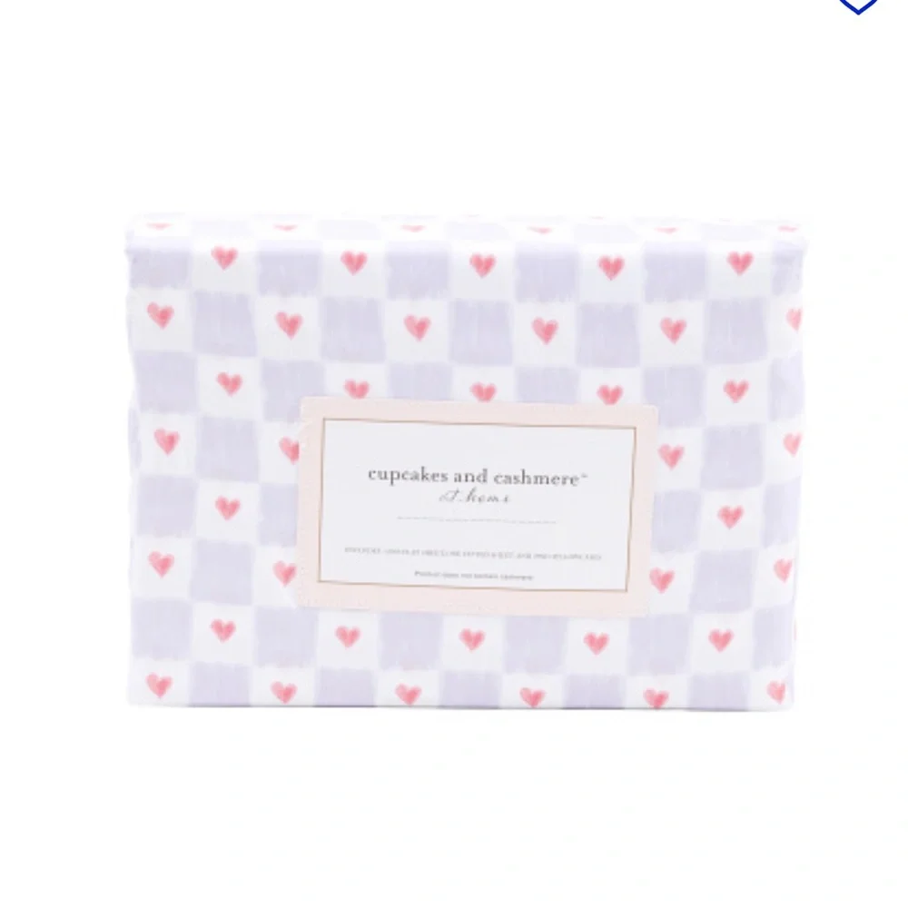 Cupcakes & Cashmere Valentines HEARTS Sheet Set - FULL